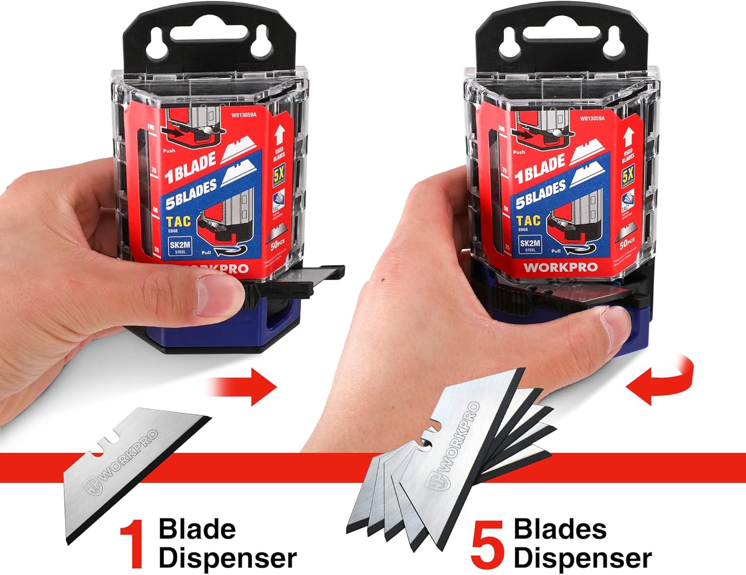 WorkPro - Brandclub - WORKPRO Premium Utility Knife Blades, TAC